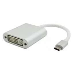 Fast Asia Adapter - konvertor USB 3.1 tip C (M) - DVI (F) - Srebrni