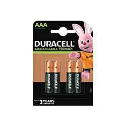 Duracell Baterije AAA 750 mAh - 4 komada