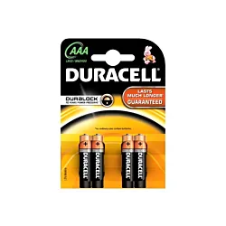 Duracell Alkalne baterije Basic AAA LR03 / MN2400 - 4 komada