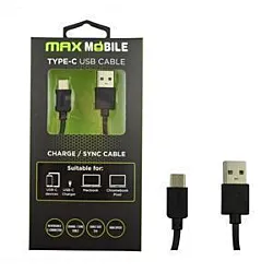Max Mobile Kabl za brzo punjenje USB 2.0 Type-C 2 m - Crni