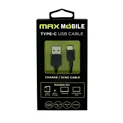 Max Mobile Kabl za brzo punjenje USB 2.0 Type-C 1 m