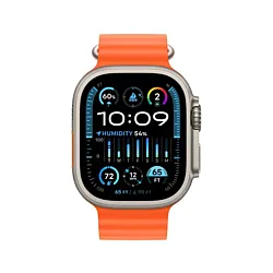 Apple Watch Ultra 2 GPS MREH3SE/A + Cellular, 49mm Titanium Case with Orange Ocean Band