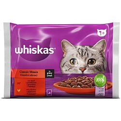 Whiskas Kesice za mačke piletina i govedina 4 x 85 g