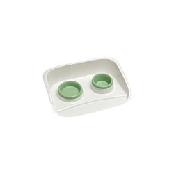 PetMax Set posuda za ljubimce 0,25 l + 0,3 l - Zeleni