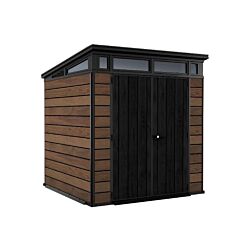 Keter Baštenska kućica Deco Pent 7x7 - Boja oraha CU 259814