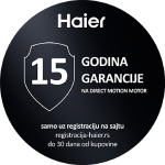 Haier 15 godina garancije na direct motor
