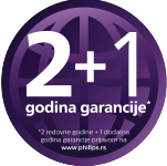 2  + 1  godina garancije Philips parne stanice